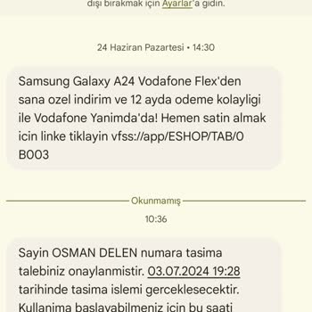 Vodafone Cayma Bedeli Haksızlığı