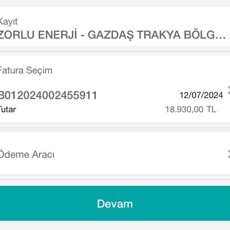 Gazdaş Trakya Bölgesi (Kırklareli) Fazla Kesilen Doğalgaz Faturası