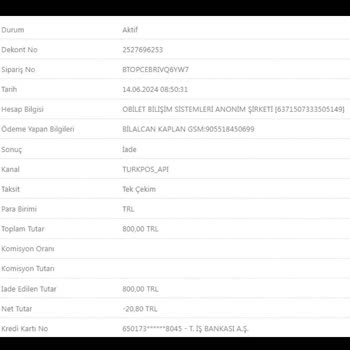 Garanti BBVA Paramı Geri Alamıyorum
