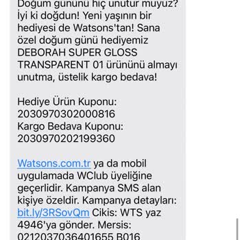 Watsons Doğum Günü Hediyesi Siparişi İptali
