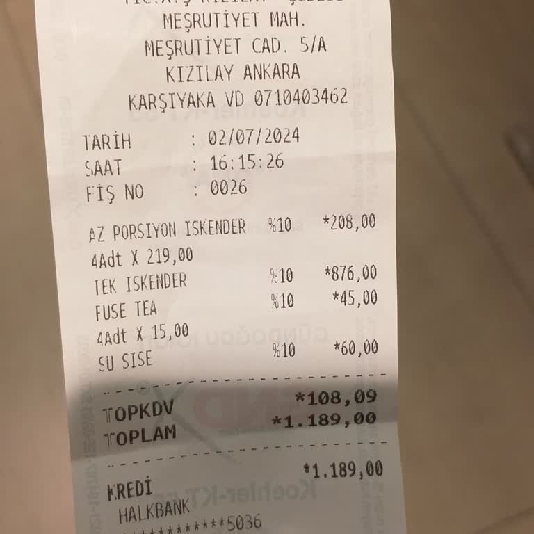 Baydöner Girişteki Menüyü Reddediyor