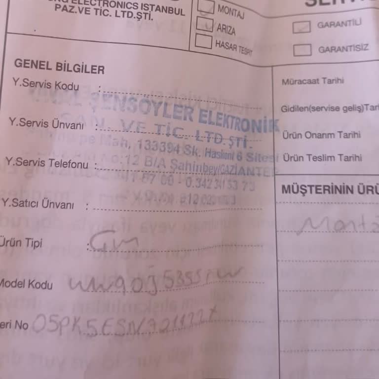 Samsung Yetkili Servis Garantili Ürünü Ücrete Tabi Tuttu