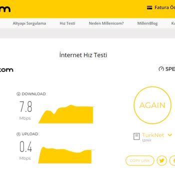 Millenicom İnternet Hızı Ve Müşteri Hizmetleri Sorunları