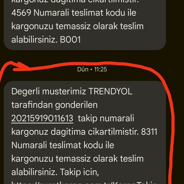 Sürat Kargo Dağıtıma Çıkmış Kargom Kaybolmuş,
