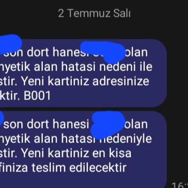 Ziraat Bankası Ziraat Manyetik Alan Kart İptali