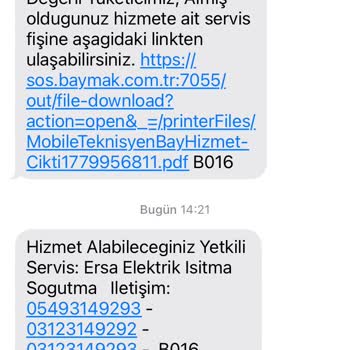Baymak Servis İlgilenmedi Garantim Olmadığına Rağmen Gelmediler