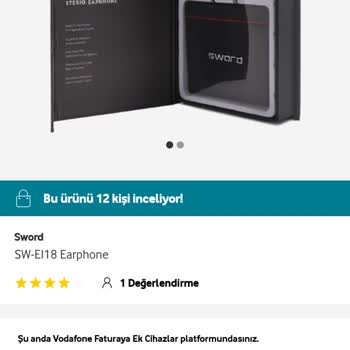 Vodafone Her Şey Yanımda Yanlış Ürün Gönderimi
