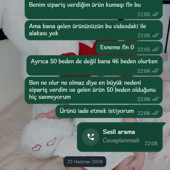 Moday Tesettür Mkc Tekstil Grup Yanlış Ürün Gönderiyor Sorumluluk Almıyor.