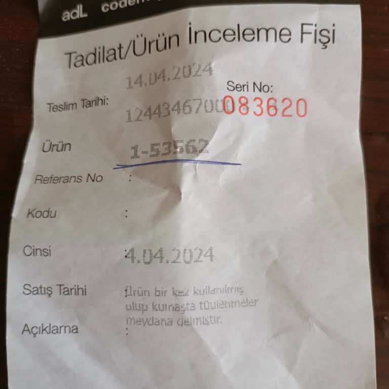 Adil Işık Group Deforme Ürün İadesi Hakkında
