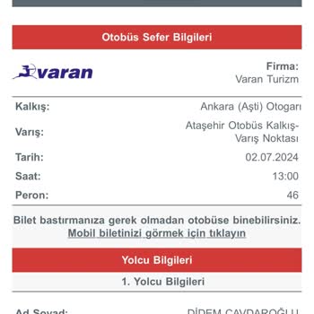 Varan Turizm Vatan Turizm İn Mağduriyeti