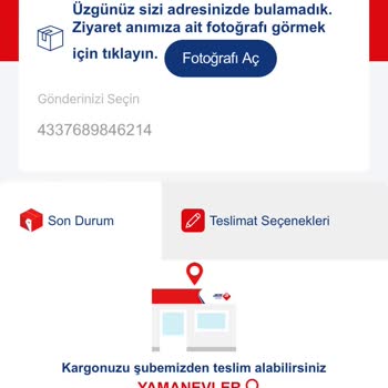 Aras Kargo Adrese Gelmeden Adreste Yok Diyor