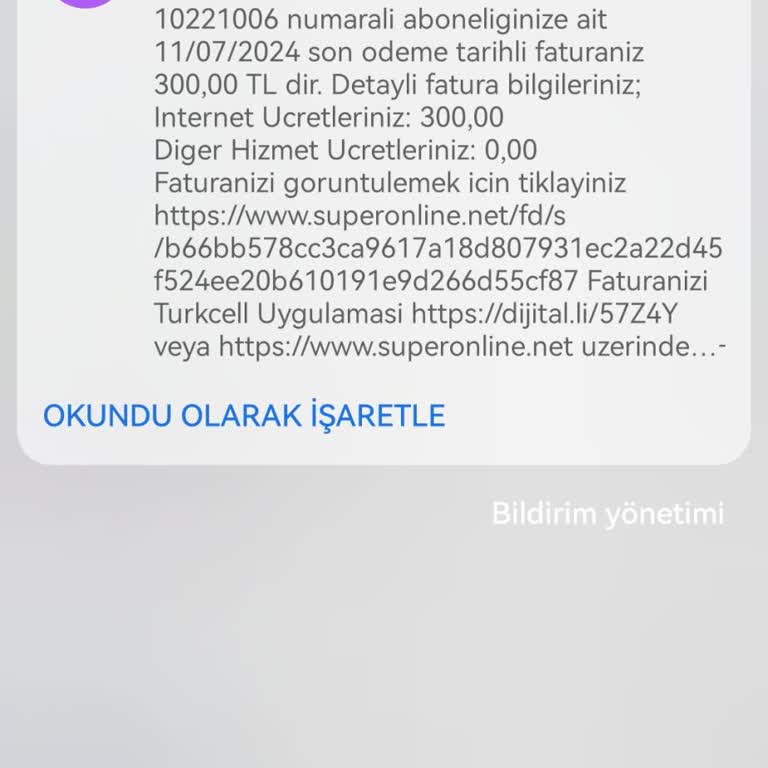 Superonline Engelli Tarifeden Fatura Sorunu