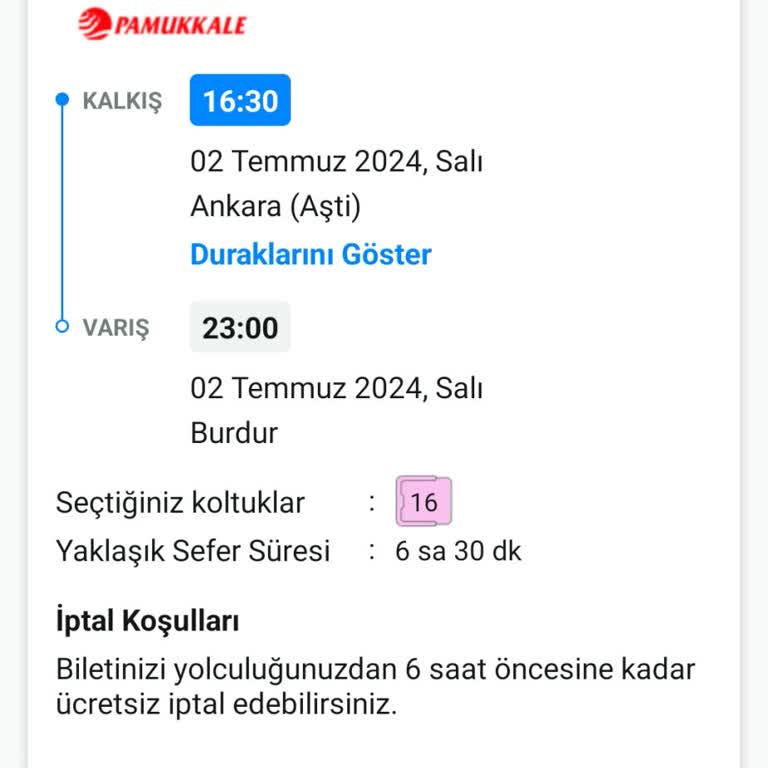 Pamukkale Otobüs Firması Hizmet Kalitesi