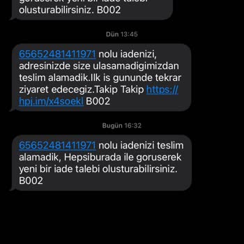 Hepsijet İade Edeceğim Kargomu Evimden Israrla Teslim Almıyor