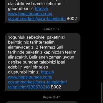 Hepsijet İade Edeceğim Kargomu Evimden Israrla Teslim Almıyor