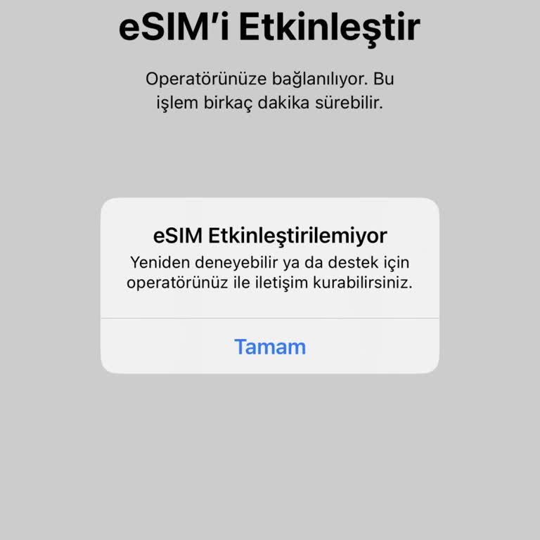 Vodafone E Sim Şikayet