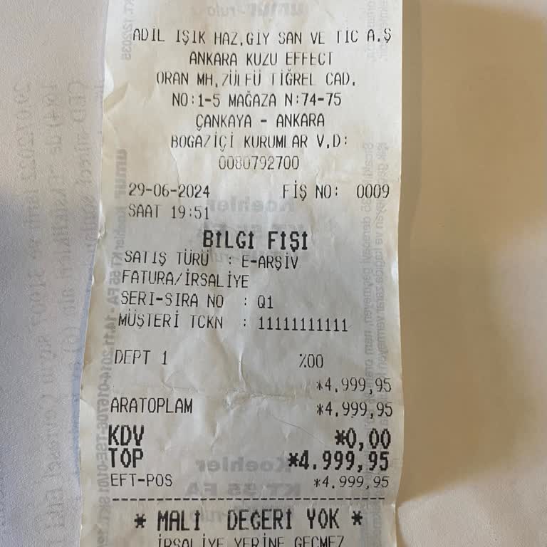 Adil Işık Özel Koleksiyon Diye İade Ve Değişim Yapmıyor