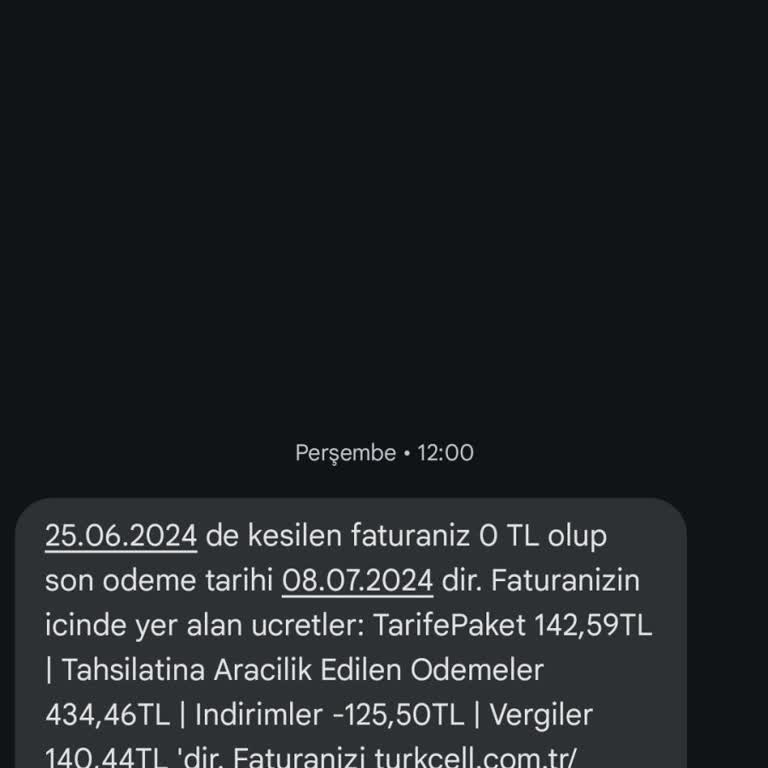 Farklı Bir Operatöre Geçtim Turkcell'den Fatura Geldi
