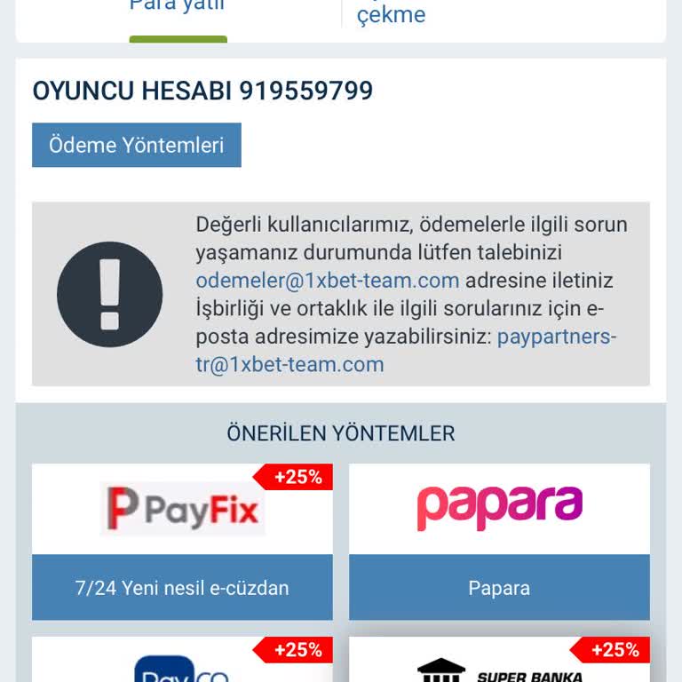 1xbet'te Para Yatırma Sorunu Ve İlgisiz Müşteri Hizmetleri