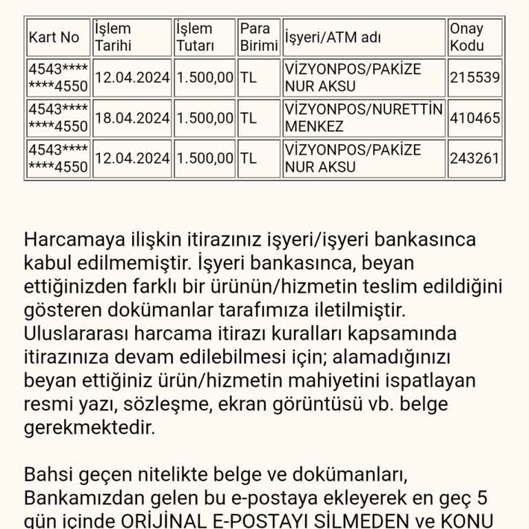 İş Bankası Chargeback Müşteri Mağdur Etme Chargeback Kanununa Uymaması