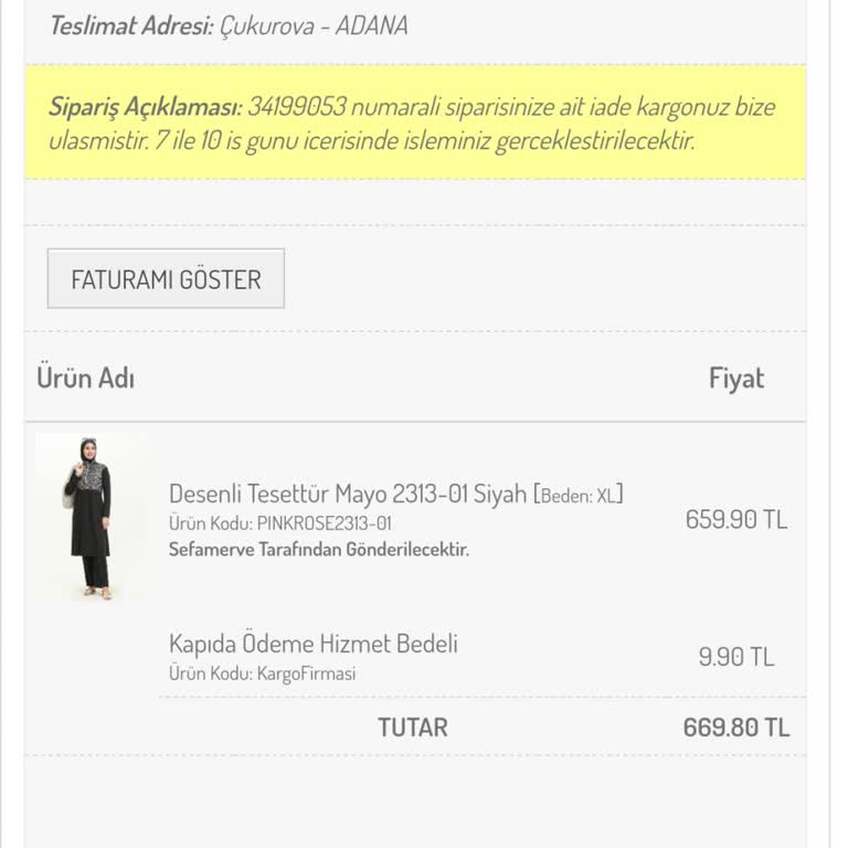 Sefamerve İadem Hala Parası Verilmedi