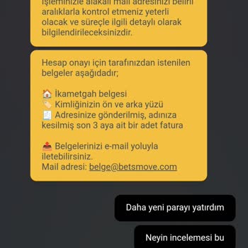 Betsmove Param Sitede Takılı Kalmış İlgilenmiyorlar