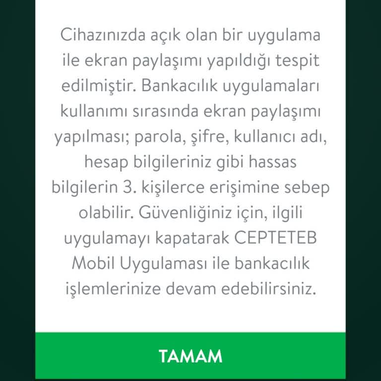 TEB Mobil Uygulama Güvenlik Sorunu Ve Müşteri Hizmetleri İlgisizliği