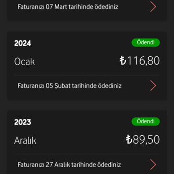 Vodafone Sözleşmeye Uymayıp Çok Yüksek Tutarda Fatura Çıkarıyor