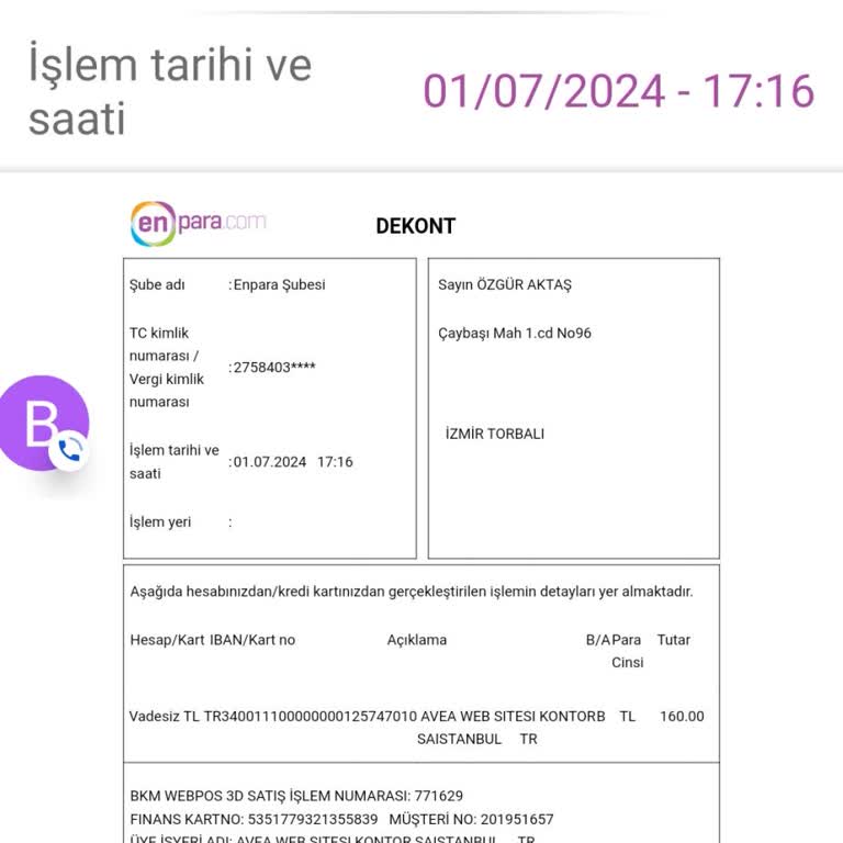 Bimcell Avea'dan Kontör Aldım Fakat Kontörüm Gelmedi.