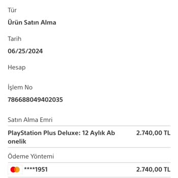 PlayStation Plus Deluxe 12 Aylık Abonelik İadesi