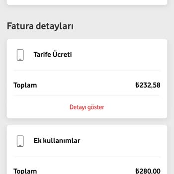 Vodafone Fatura Şikayeti Ve
