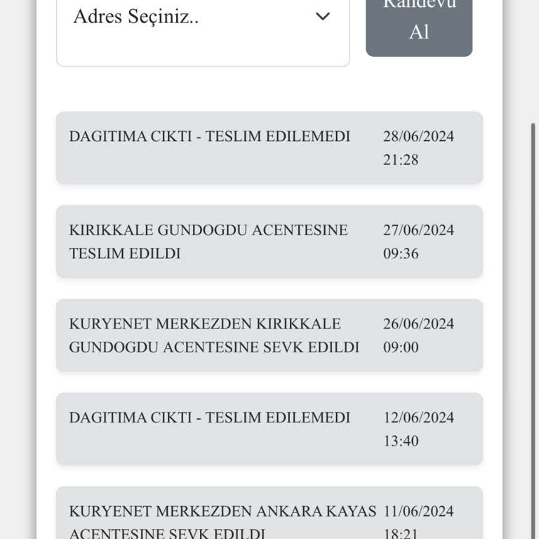 Kuryenet Kırıkkale Hayatımda Gördüğüm En Sorumsuz Firmasınız