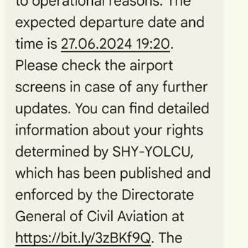 Sunexpress Uçuş Gecikmesi Ve Otel Ücreti Mağduriyeti