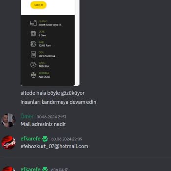 VemaHost Depolama Alanı Sorunu Ve Yetersiz Müşteri Hizmetleri