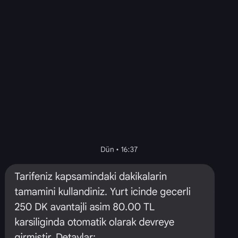Vodafone Aşım Ücreti Yansıtılması