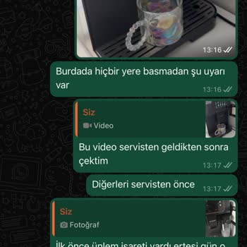 Arçelik Tam Espresso Makinesi Arızalı Değişim Yapmıyorlar