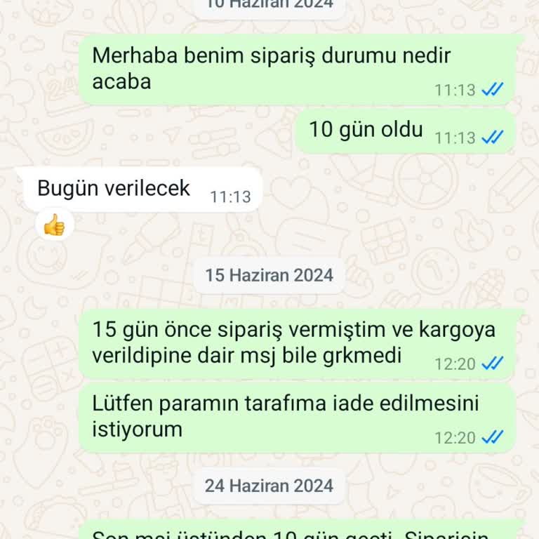 Kaktüsün Dünyası (kaktus35887) Satıcıdan Ürün Teslimatı Ve Para İadesi Sorunu