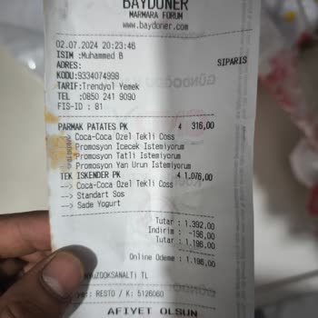 İstanbul Marmara Baydöner Osmaniye Şubesi