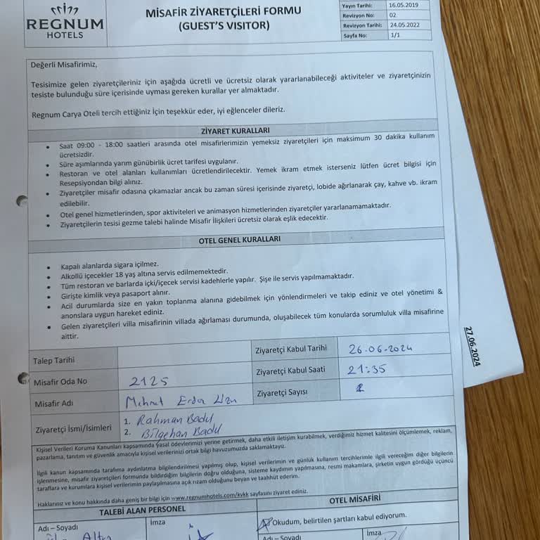 Regnum Carya'da Bilgilendirme Eksikliği Ve Haksız Ücretlendirme