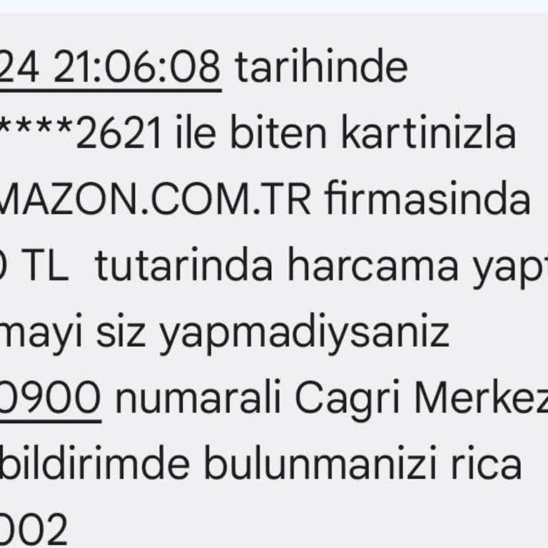 Iyzico Amazon Bana Ait Olmayan İşlem