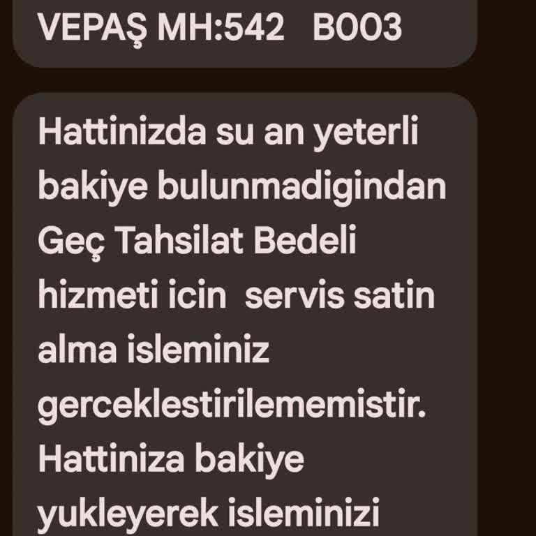 Vodafone Ödediğimiz Halde SMS Yolluyor