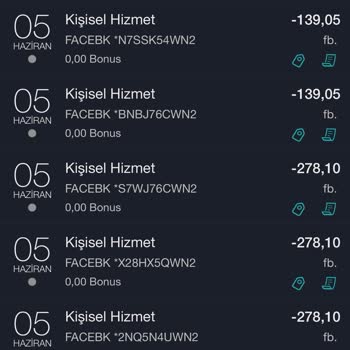Facebook İzinsiz Para Çekimi