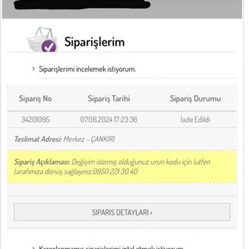 Sefamerve İade Edemiyorum, Müşteri Hizmetlerine Ulaşmak Mümkün Değil