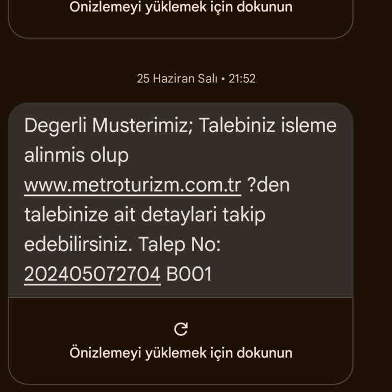 Metro Turizm İptal Bilet Parası Ödenmiyor