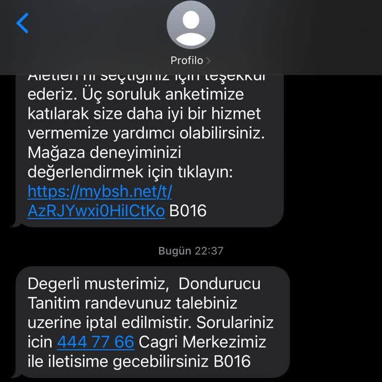 Profilo Kendi Kendine İptal Yapıyor