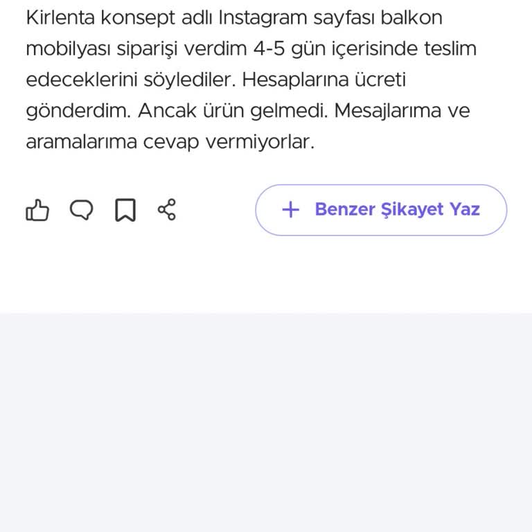 Kırlenta Konsept Şikayetim