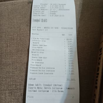 Trendyol Yemek Pizza Hut Yanlış Hatalı Sipariş