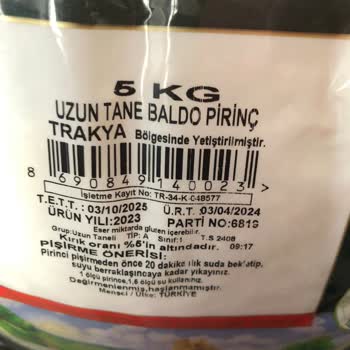 Reis Gıda Reis Marka Pirinç Kurtlandı