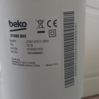 Beko Farklı Ürün Gönderimi...