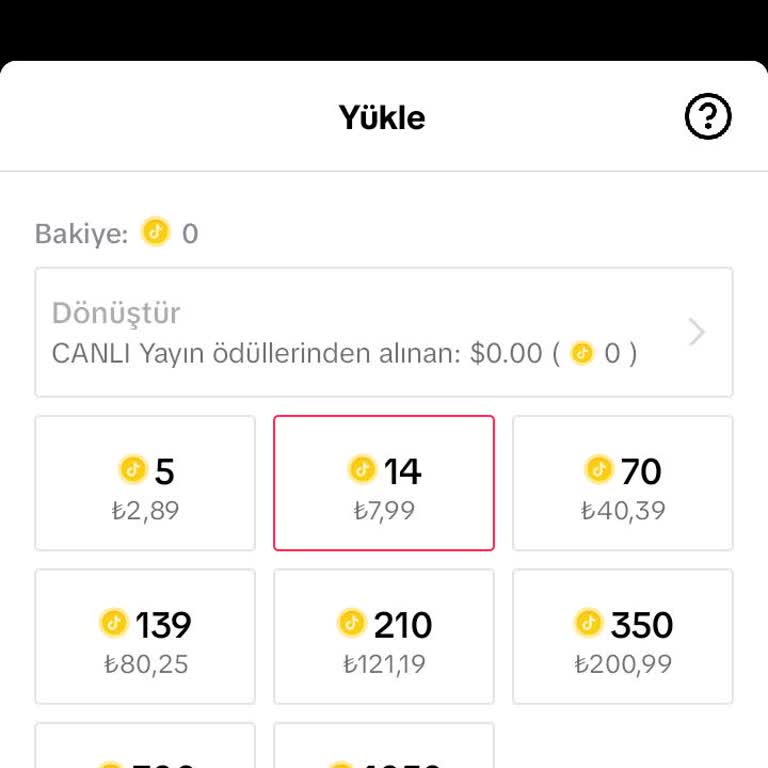 TikTok Satın Alma Devre Dışı.